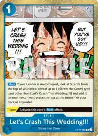 Let's Crash This Wedding!!!